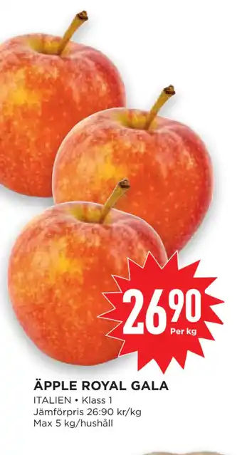 Willys Hemma ÄPPLE ROYAL GALA erbjuda