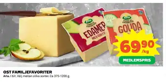 Coop Konsum OST FAMILJEFAVORITER erbjuda