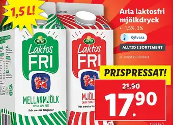 Lidl Arla laktosfri mjölkdryck erbjuda