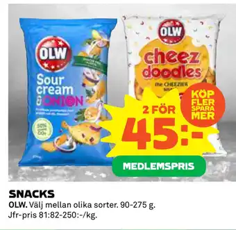 Coop Konsum SNACKS erbjuda