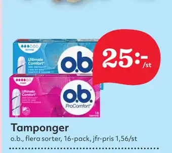 Hemköp Tamponger erbjuda