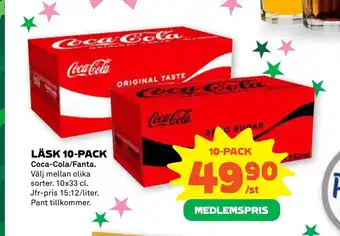 Stora Coop LÄSK 10-PACK erbjuda