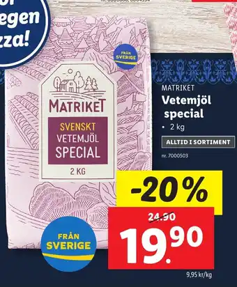 Lidl Vetemjöl special erbjuda