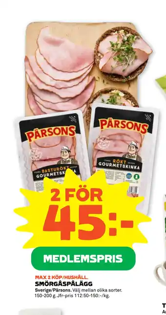Stora Coop SMÖRGÅSPÅLÄGG erbjuda