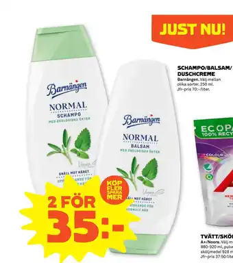 Stora Coop SCHAMPO/BALSAM/ DUSCHCREME erbjuda