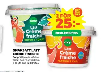 Coop Forum SMAKSATT LÄTT CRÈME FRAICHE erbjuda
