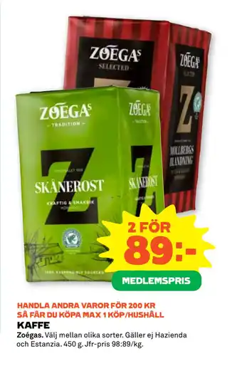 Stora Coop KAFFE erbjuda