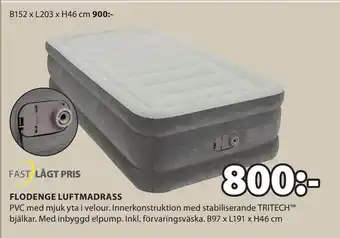 JYSK FLODENGE LUFTMADRASS erbjuda