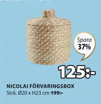 JYSK NICOLAI FÖRVARINGSBOX erbjuda