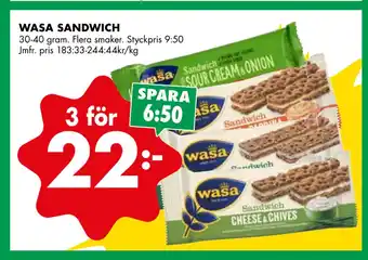 ÖoB WASA SANDWICH erbjuda