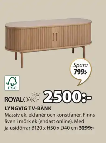 JYSK LYNGVIG TV-BÄNK erbjuda