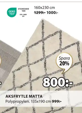 JYSK AKSFRYTLE MATTA erbjuda