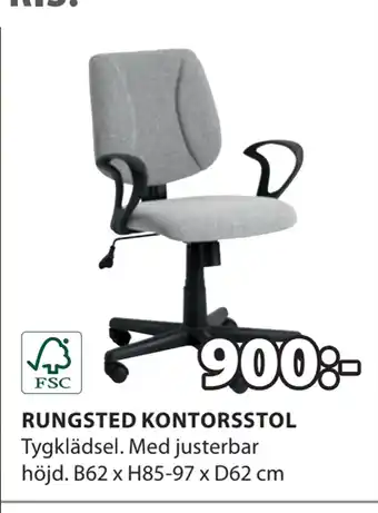 JYSK RUNGSTED KONTORSSTOL erbjuda