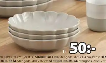 JYSK SIMON SKÅL erbjuda