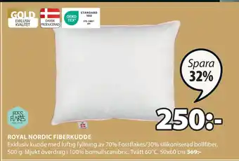 JYSK ROYAL NORDIC FIBERKUDDE erbjuda