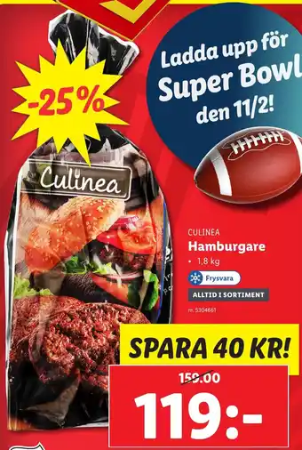 Lidl Hamburgare erbjuda