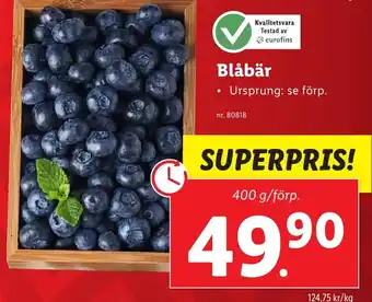 Lidl Blåbär erbjuda