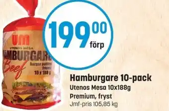 Eurocash Hamburgare 10-pack erbjuda