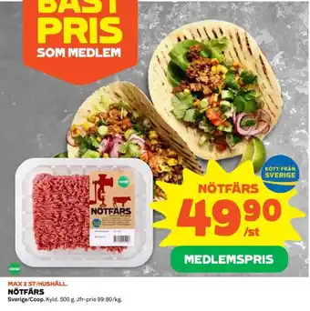 Coop Daglivs NOTFÄRS erbjuda