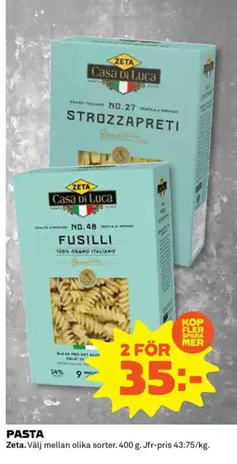 Coop Daglivs PASTA erbjuda