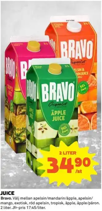 Coop Daglivs JUICE erbjuda