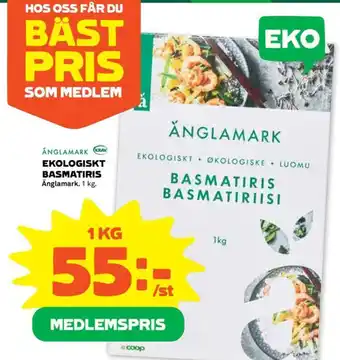Coop Daglivs EKOLOGISKT BASMATIRIS erbjuda