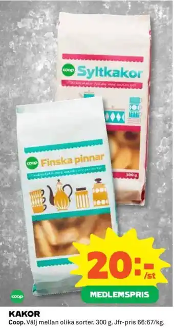 Coop Daglivs KAKOR erbjuda