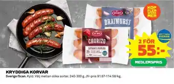 Coop Daglivs KRYDDIGA KORVAR erbjuda