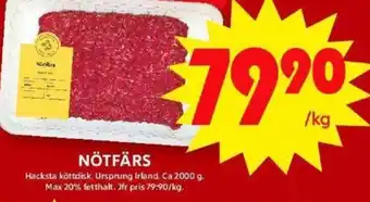 ICA Maxi NÖTFÄRS erbjuda