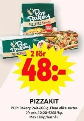 ICA Maxi PIZZAKIT erbjuda