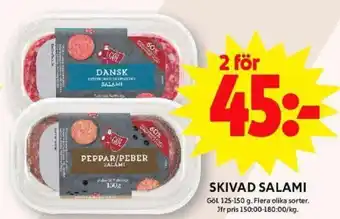 ICA Maxi SKIVAD SALAMI erbjuda