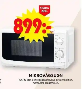 ICA Maxi MIKROVÅGSUGN erbjuda