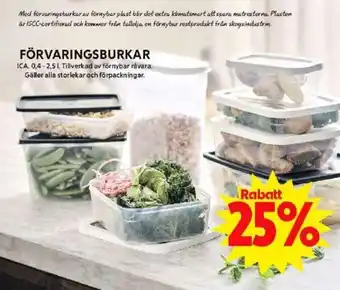 ICA Maxi FÖRVARINGSBURKAR erbjuda