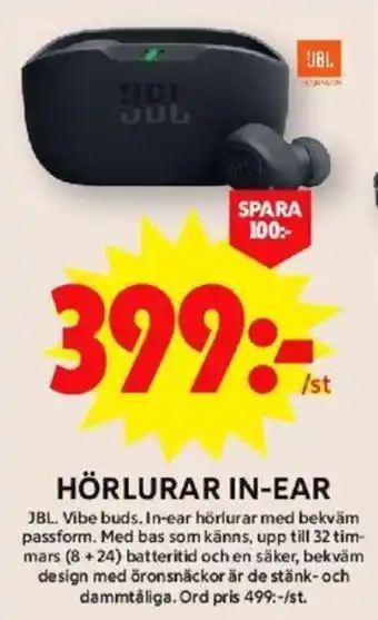ICA Maxi HÖRLURAR IN-EAR erbjuda