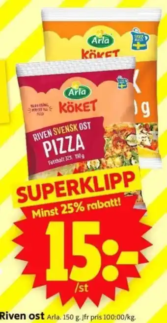 ICA Supermarket Riven ost erbjuda