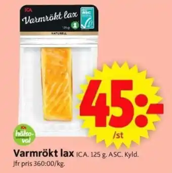 ICA Supermarket Varmrökt lax erbjuda