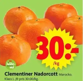 ICA Supermarket Clementiner Nadorcott erbjuda