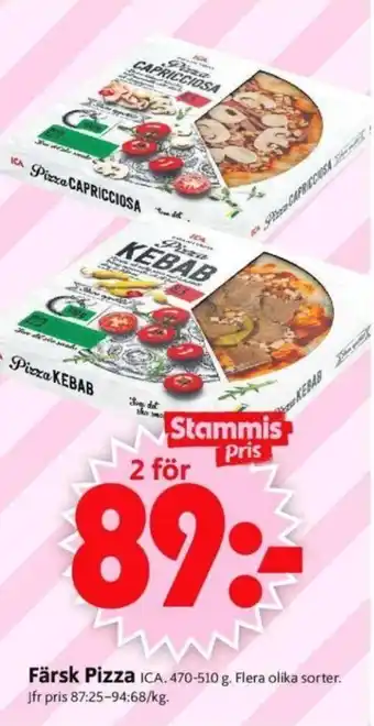 ICA Supermarket Färsk Pizza erbjuda