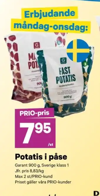City Gross Garant potatis erbjuda