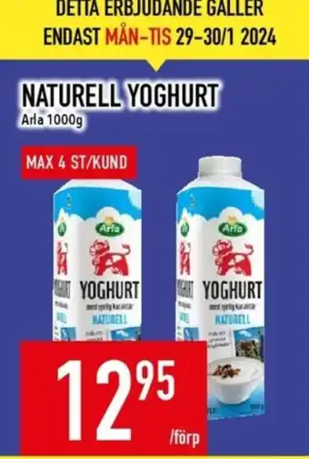 Matdax Arla yoghurt erbjuda