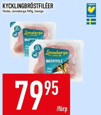 Matdax Lönneberga kycklingbröstfilé erbjuda