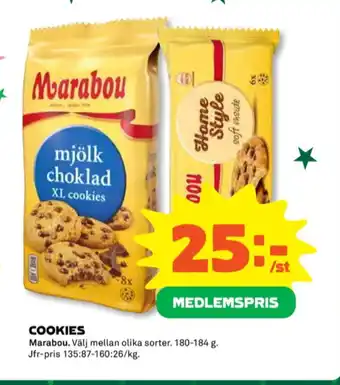 Coop Marabou cookies erbjuda