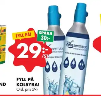 ÖoB Wassermaxx kolsyrepatron erbjuda