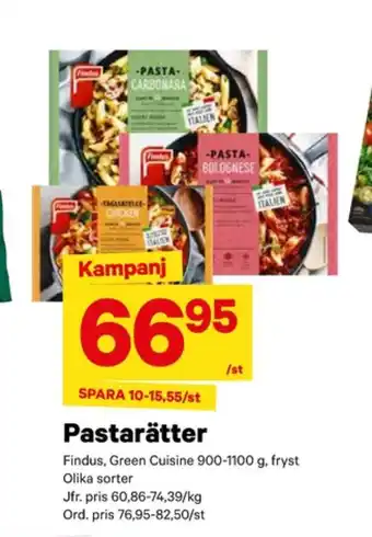 City Gross Findus pastarätter erbjuda