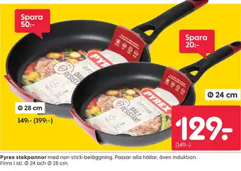 Rusta Pyrex stekpannor erbjuda