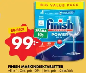 ÖoB Finish diskmaskintabs erbjuda