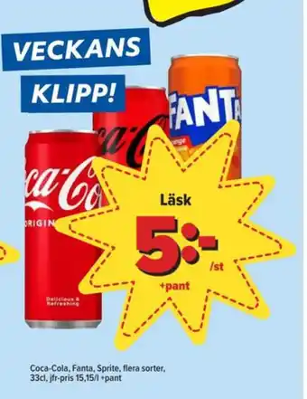 Östenssons Coca cola läskedryck erbjuda