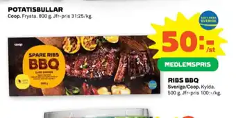 Stora Coop Coop spareribs bbq erbjuda