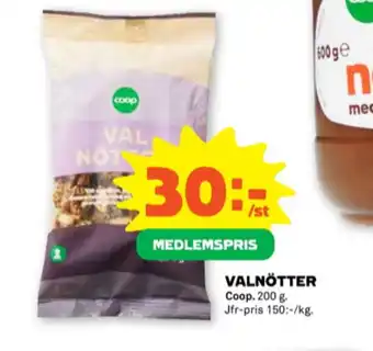 Stora Coop Coop valnötter erbjuda
