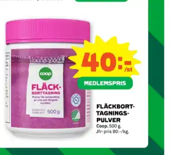Stora Coop Coop fläckborttagning erbjuda